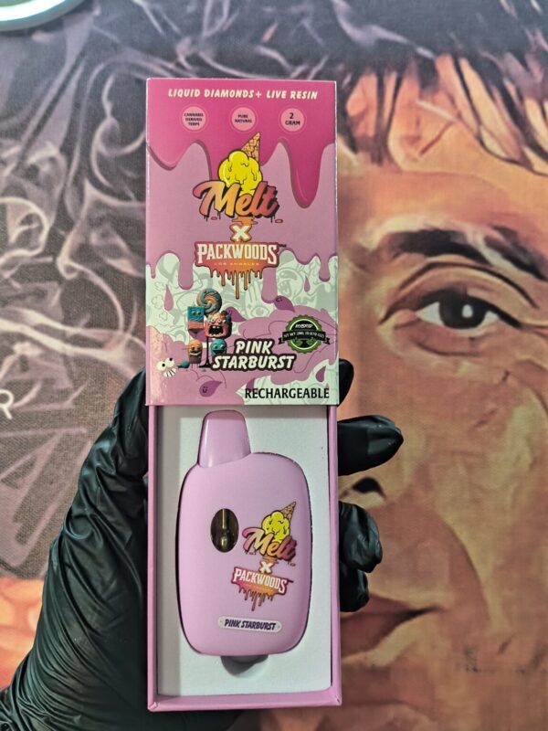 melt x packwoods pink starburst